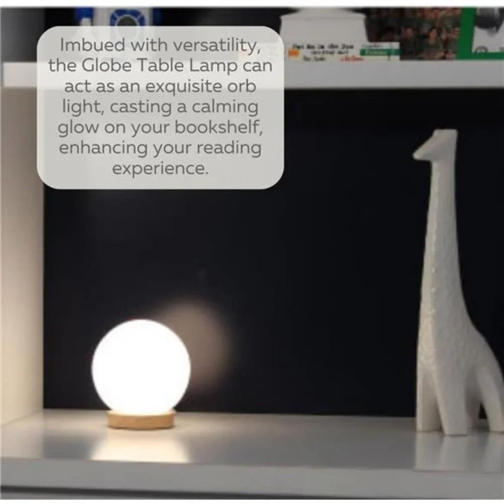 Bedside Lamp with 6W 550 Lumen 2700K LED Bulb – Nightstand Lamp